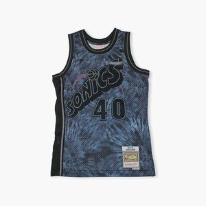 Seattle Supersonics Shawn Kemp Tie dye Swingman Jersey XL